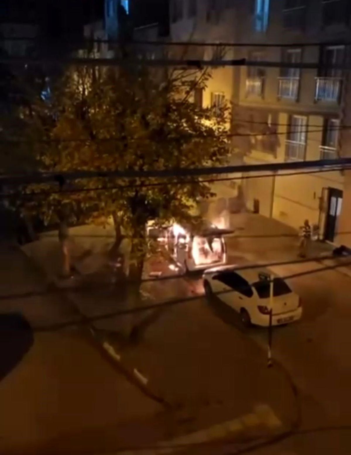 Bursa\'da Ticari Araç Yangını