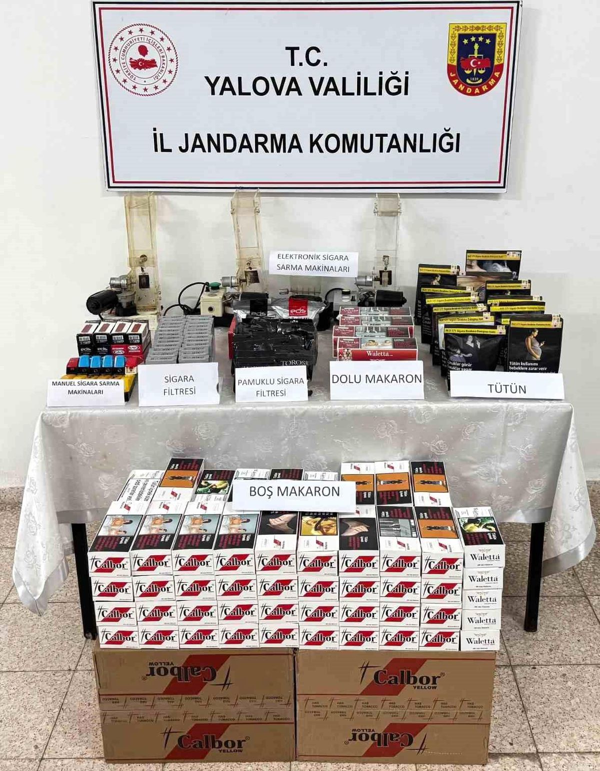Yalova\'da Kaçak Tütün Operasyonu