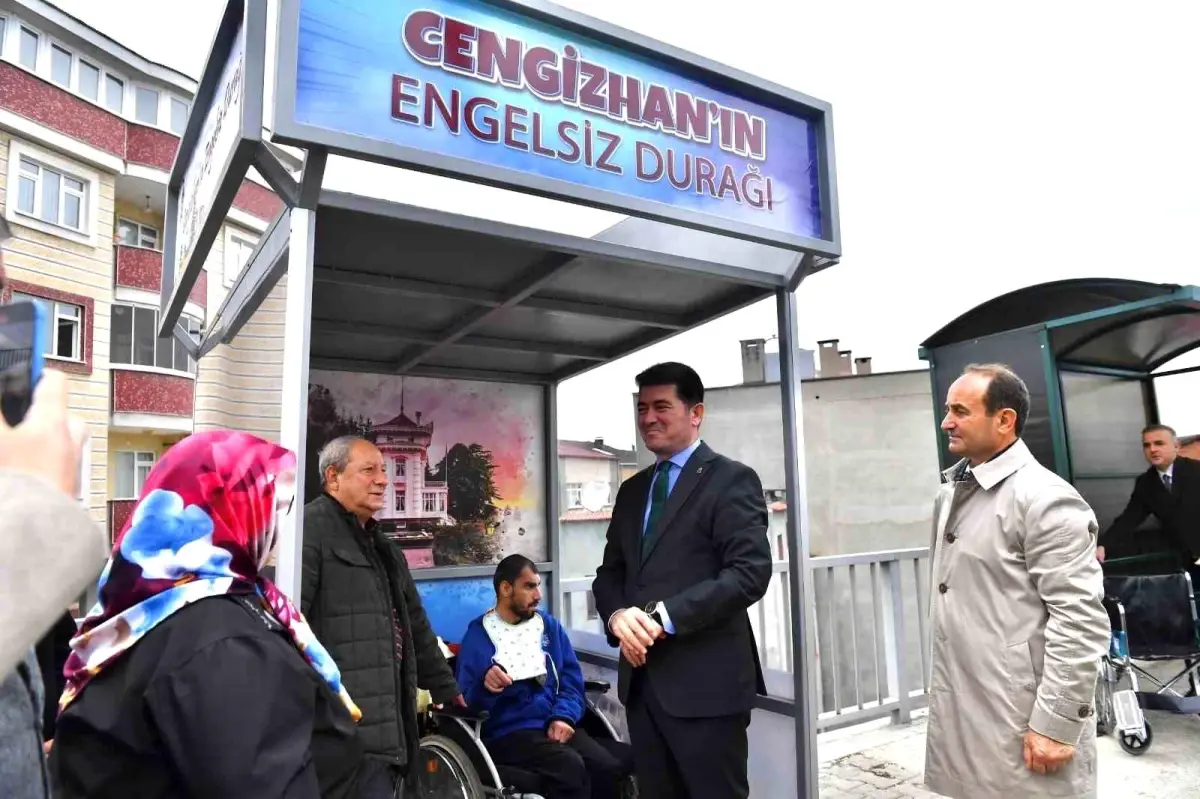 Cengizhan\'a Özel Engelsiz Durağı Yapıldı