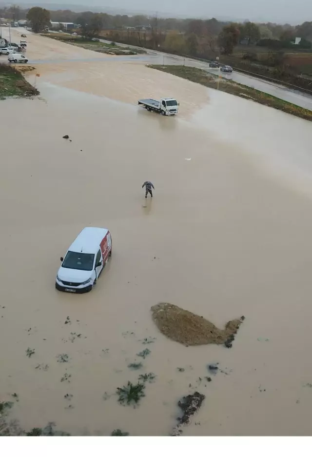 Bursa'da denizle kara birleşti