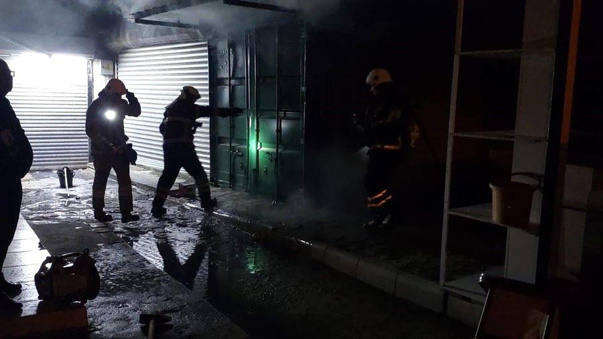 İskenderun\'da Konteyner Yangını