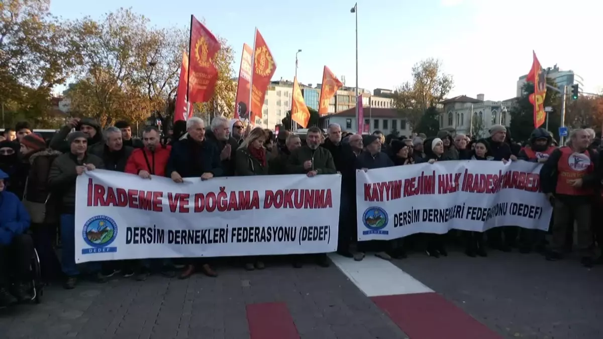 Dersim Dernekleri Federasyonu\'ndan Kayyum Protestosu