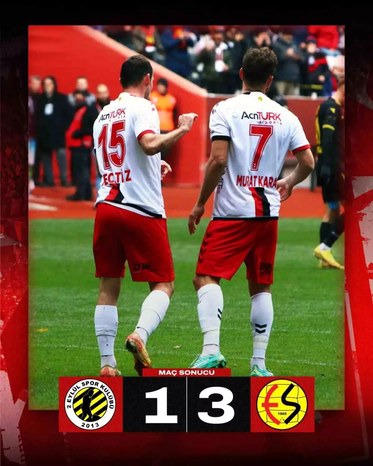 Eskişehirspor 2 Eylül SK\'yı 3-1 Yendi