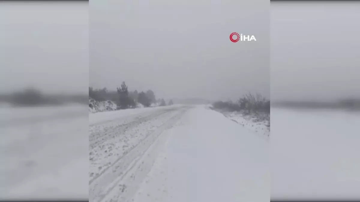 Hatay\'da Kar Yağışı Yüksek Kesimleri Beyaza Bürüdü