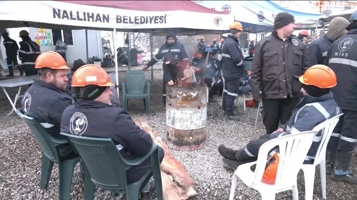 Nallıhan\'da Madencilerin Eylemi 120 Saatini Geride Bıraktı