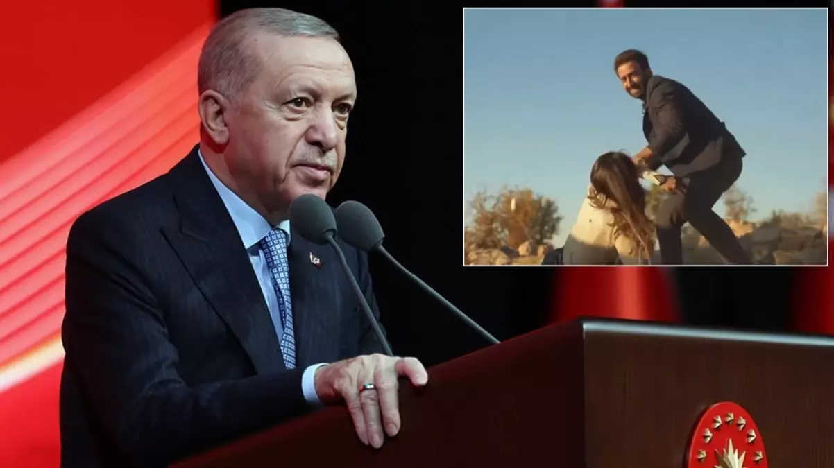 Cumhurbaşkanı Erdoğan\'dan dizilerdeki şiddet sahnelerine tepki