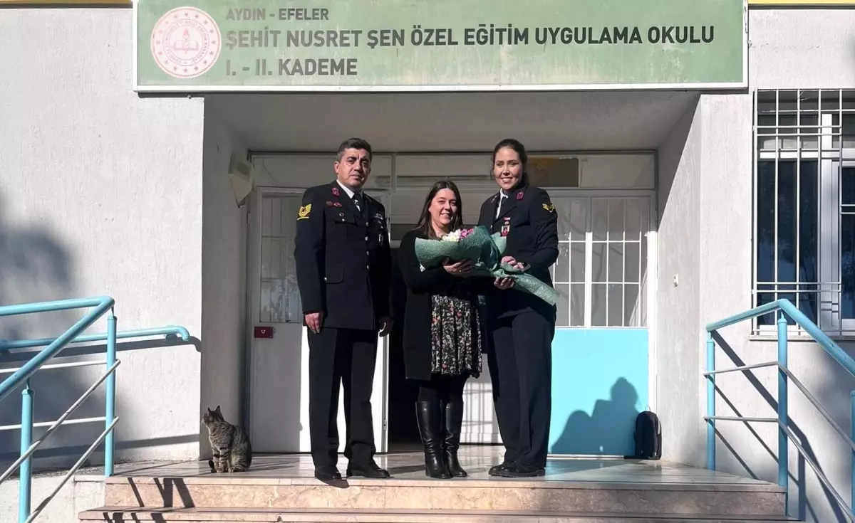 Jandarma Ekiplerinden Şehit Eşine Anlamlı Ziyaret