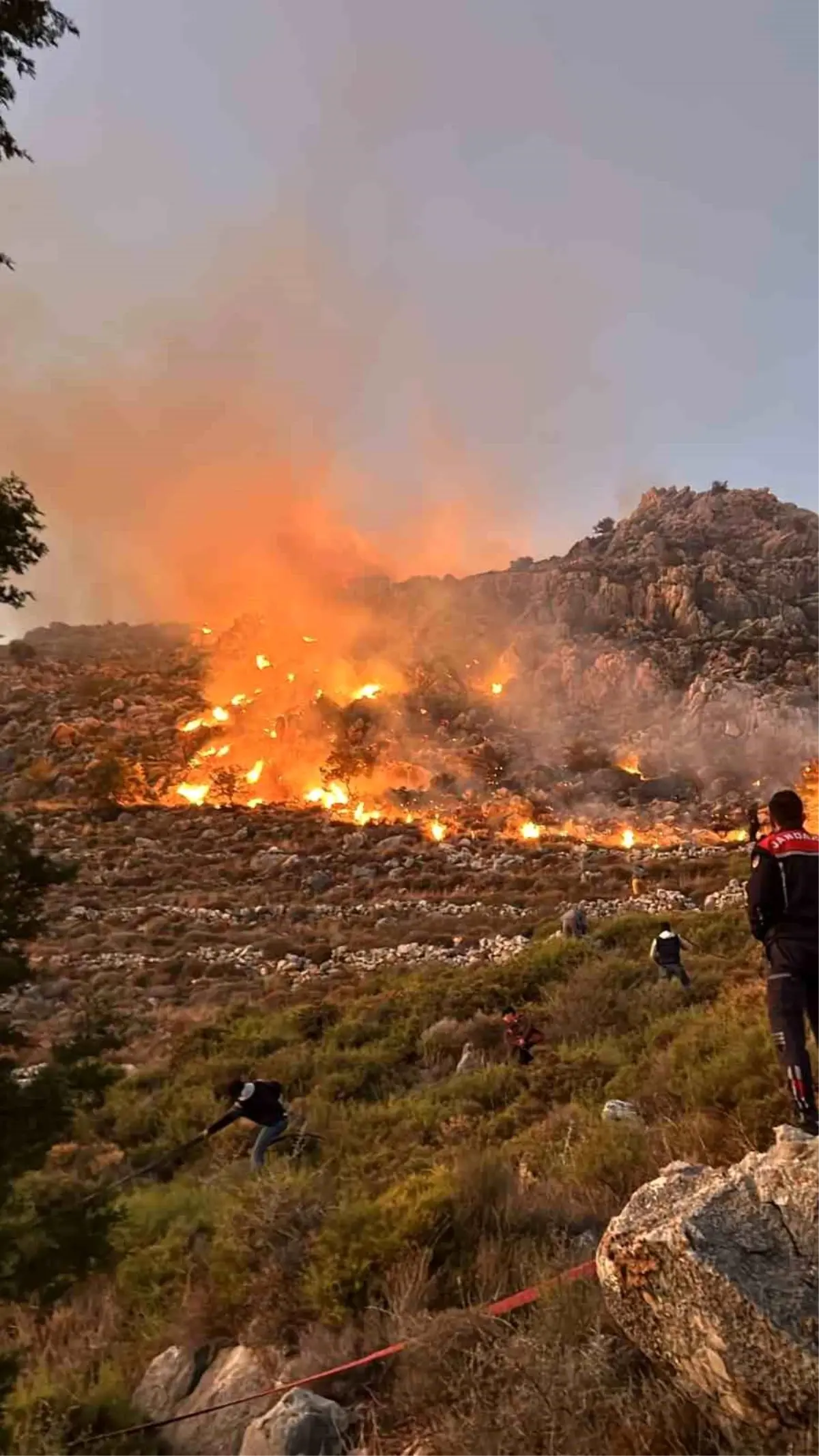 Marmaris\'te Makilik Alanda Yangın Çıktı