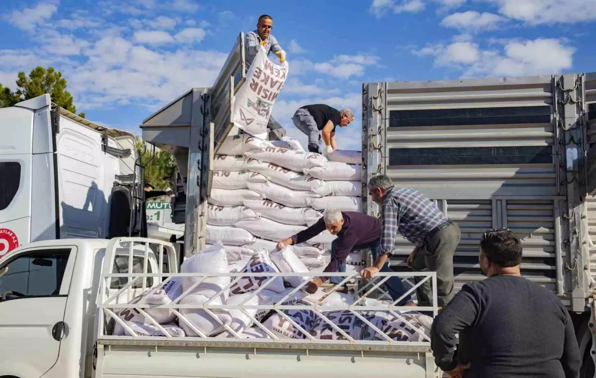 Mersin Büyükşehir Belediyesi\'nden Yetiştiricilere 438 Bin Kilogram Yem Desteği