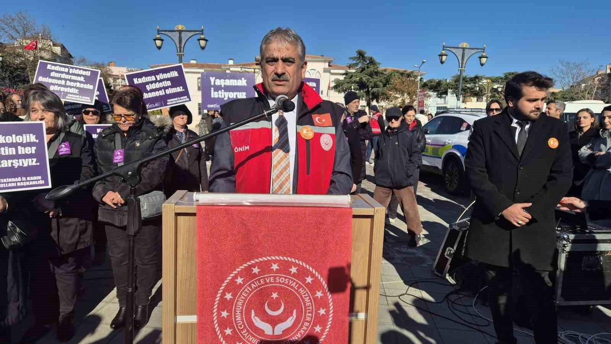 Tekirdağ\'da Kadına Şiddete Karşı Yürüyüş