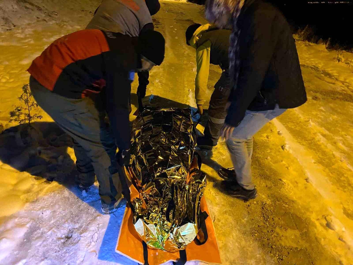 Kayseri\'de Kar Mağduru Diyabet Hastası Kurtarıldı