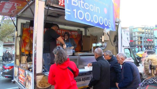 Bitcoin'in Yükselişini Lokma Dağıtarak Kutladılar: '1 Bitcoin 100 Bin Dolar'