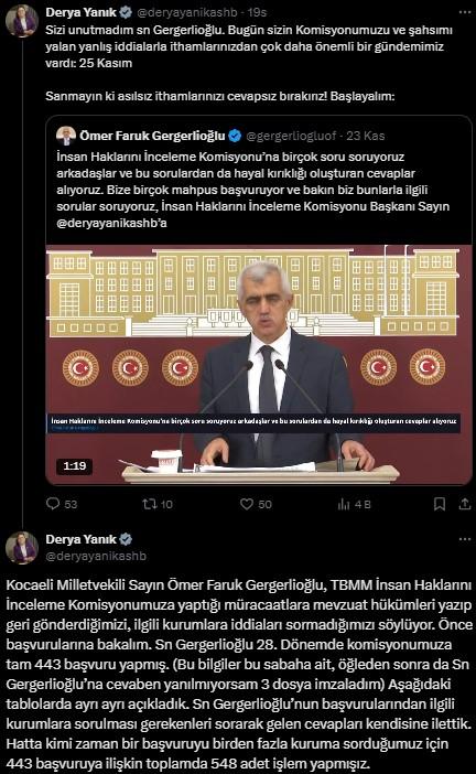 Dem Partili Gergerlioğlu ile Ak Partili Yanık Arasında 'mevzuat' tartışması