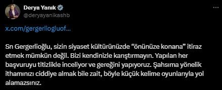 Dem Partili Gergerlioğlu ile Ak Partili Yanık Arasında 'mevzuat' tartışması