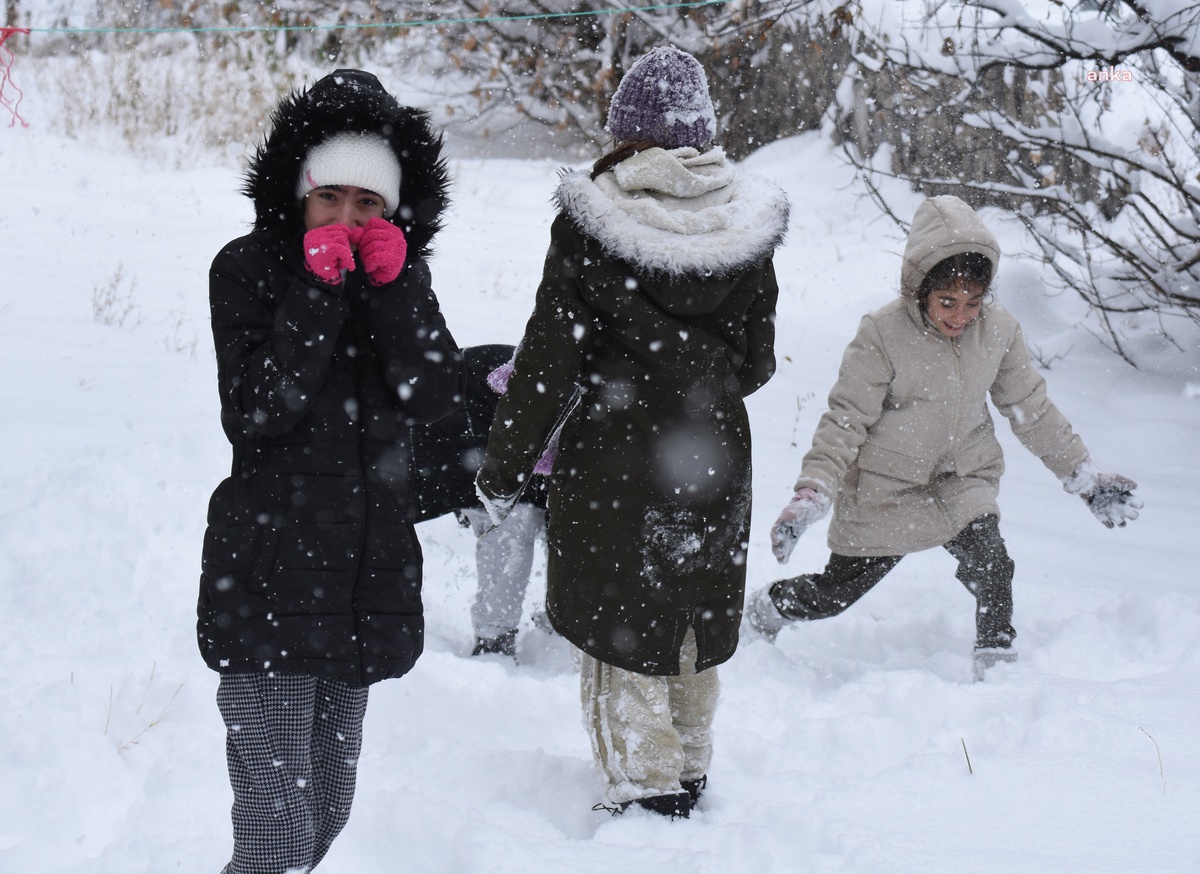 Erzurum\'da Eğitime Kar Engeli