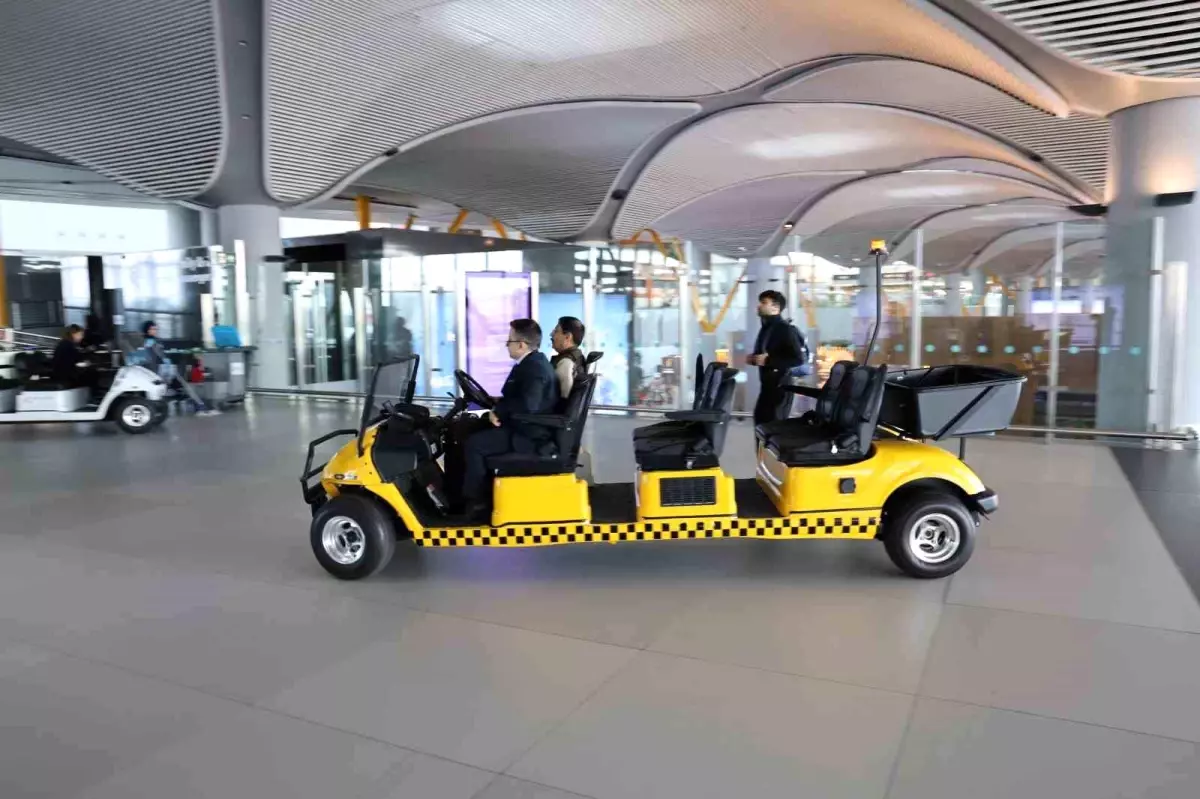 İGA İstanbul Havalimanı\'nda Buggy Taksiler Hizmete Girdi