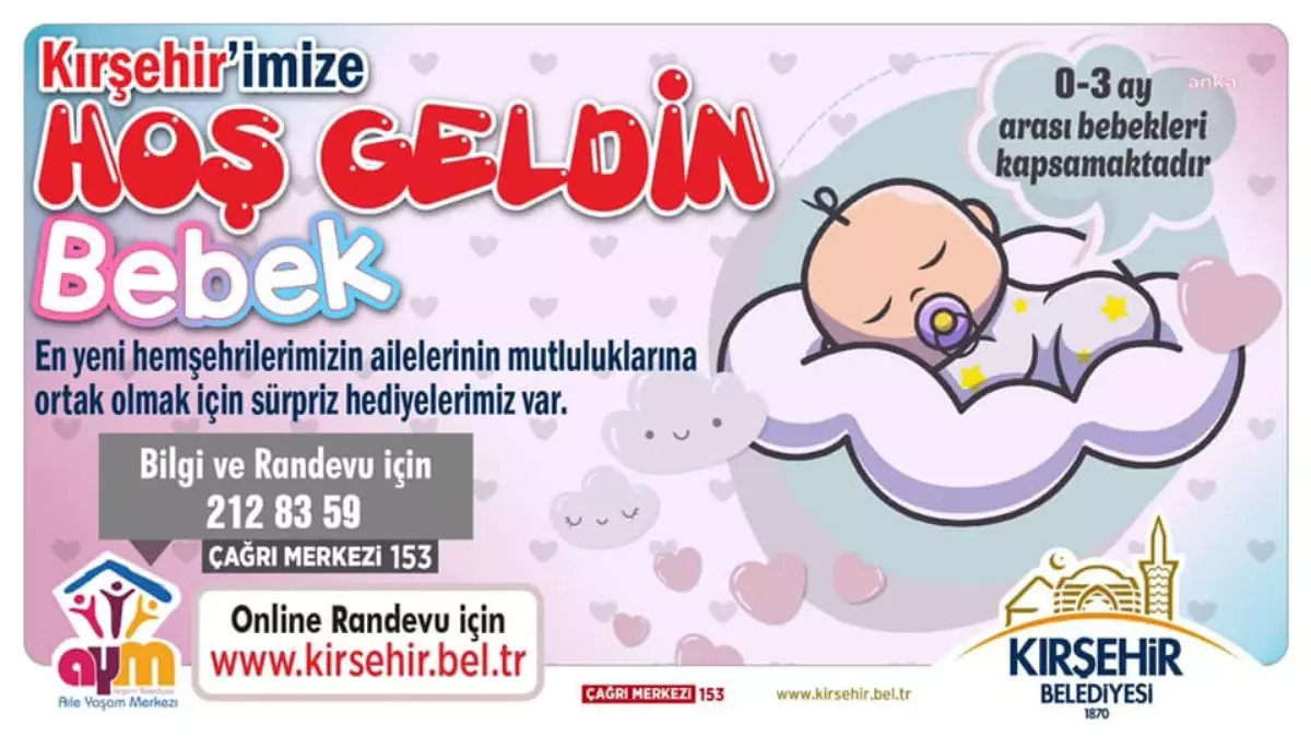 Kırşehir Belediyesi\'nden \'Hoş Geldin Bebek\' Projesi