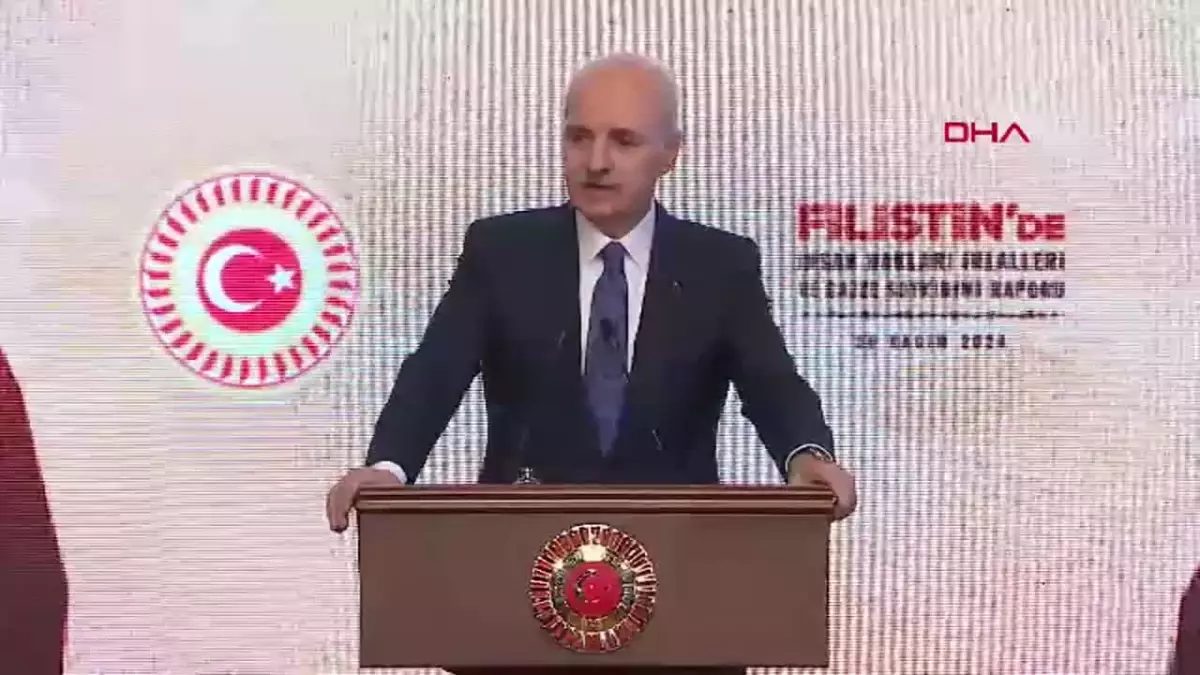 Numan Kurtulmuş, "Filistin\'de İnsan Hakları İhlalleri ve Gazze Soykırımı" raporunun tanıtım programında konuştu