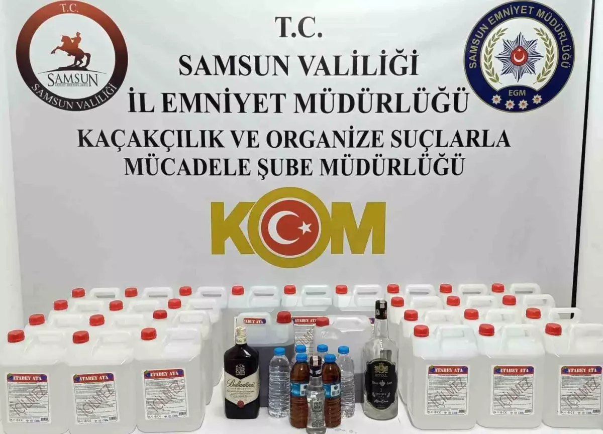 Samsun\'da Etil Alkol Operasyonu