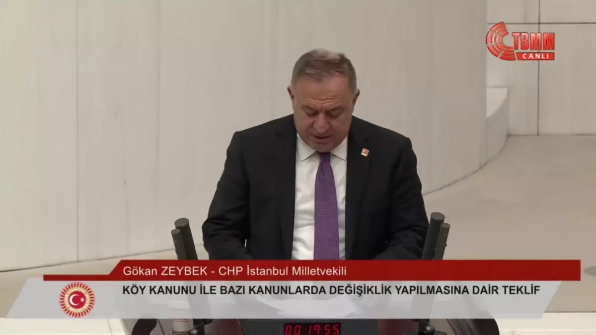 CHP\'li Zeybek, TBMM\'de Yapı Denetimlerinin Kaldırılmasını Eleştirdi