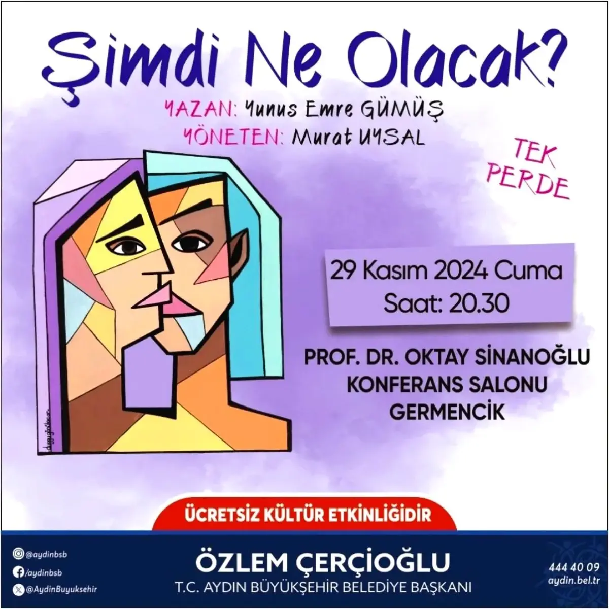 Germencik\'te \'Şimdi Ne Olacak?\' Tiyatro Oyunu Sahnelenecek