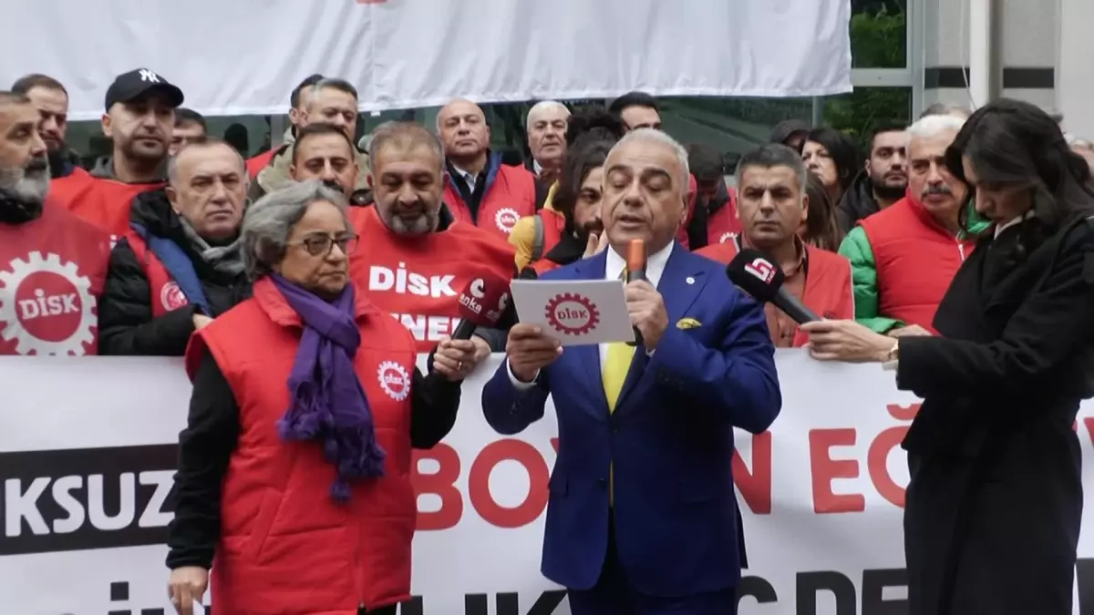 DİSK\'ten Gözaltılara Protesto