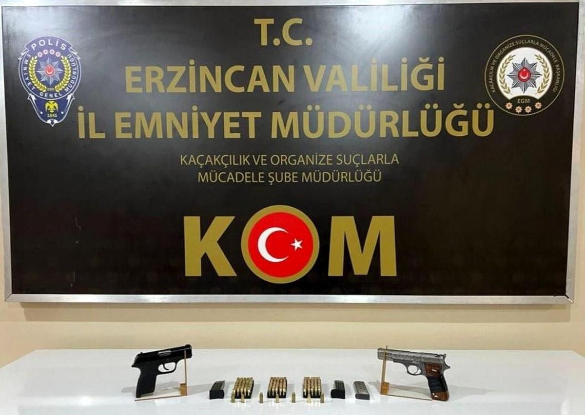 Erzincan\'da Ruhsatsız Silah Operasyonu
