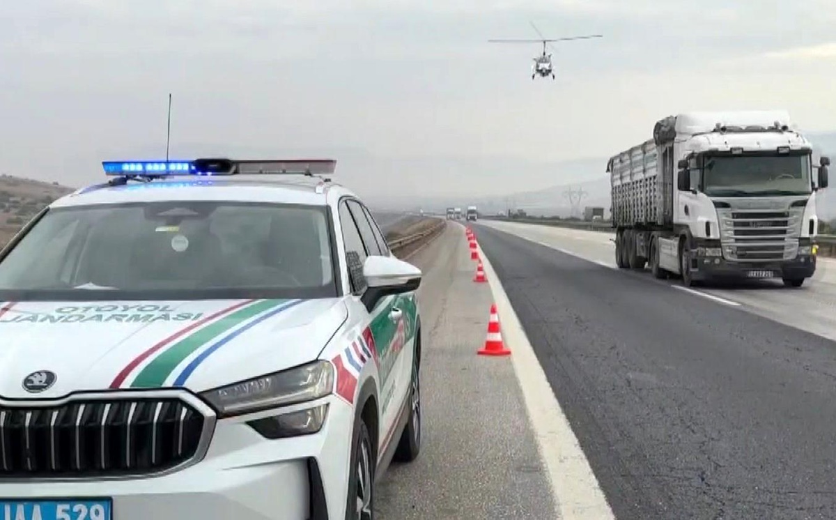 Gaziantep\'te Dronlu Trafik Denetimi