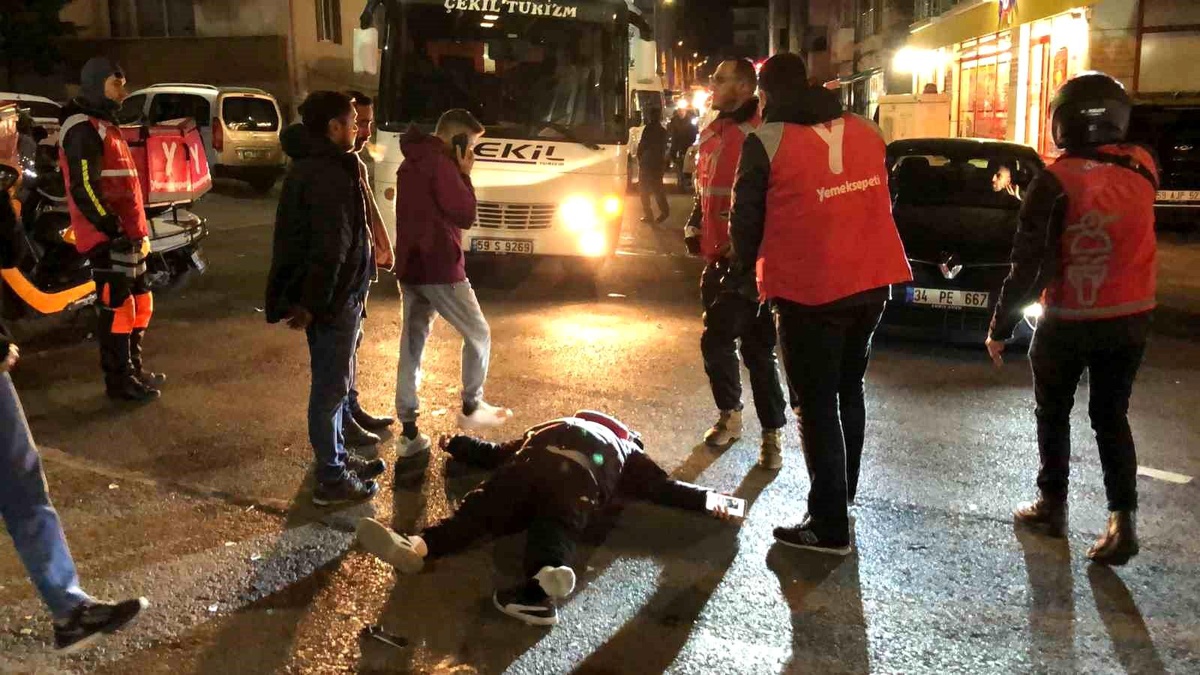 Çorlu\'da Ehliyetsiz Sürücüyle Kaza