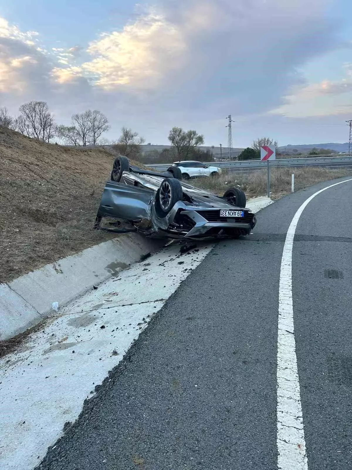 Muratlı\'da Trafik Kazasında 2 Yaralı