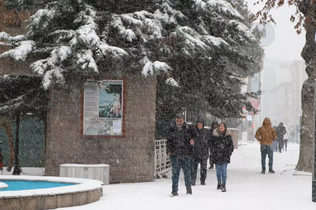 Van ve Bitlis\'te Kar Yağışı Hayatı Olumsuz Etkiledi