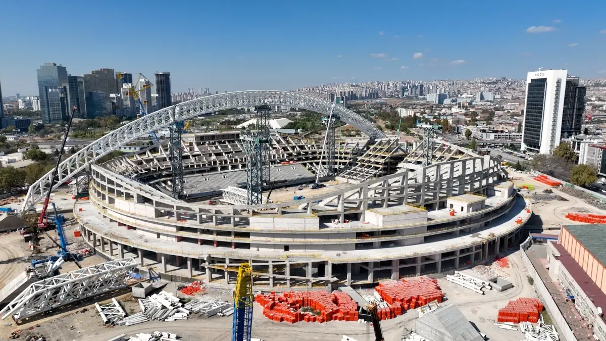 Ankara\'ya Yeni Spor Kompleksi: Dünyanın En Uzun Çelik Çatı Açıklığına Sahip Stadyum İnşası Başladı