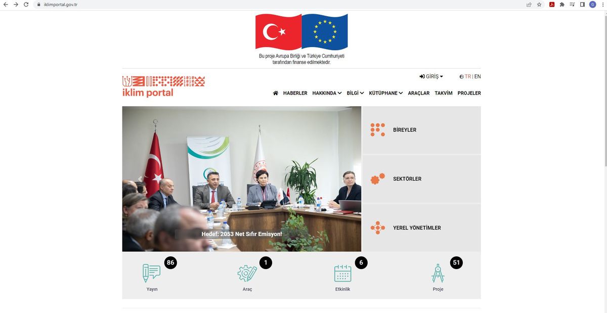 Türkiye\'nin İlk İklim Portalı Hizmete Açıldı