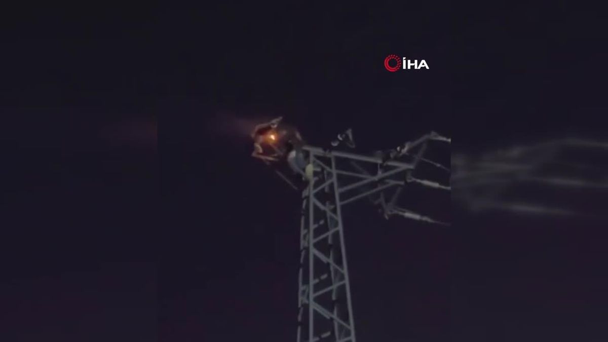 Elektrik Direğinde Yangın Faciası