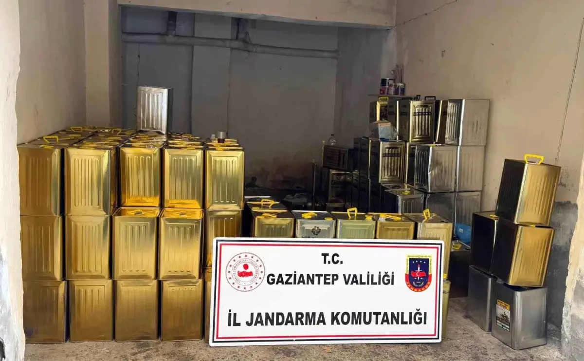 Gaziantep\'te 1,5 milyon lira değerinde sahte zeytinyağı ele geçirildi