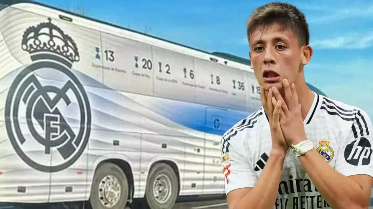 Real Madrid\'in takım otobüsü kaza yaptı