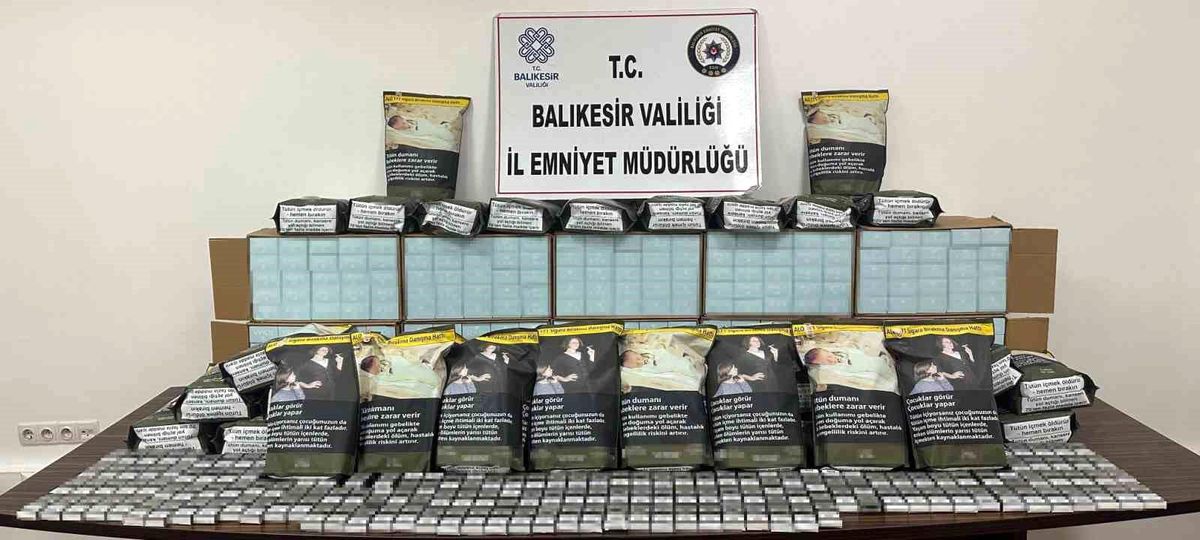 Balıkesir\'de Kaçak Tütün Operasyonu
