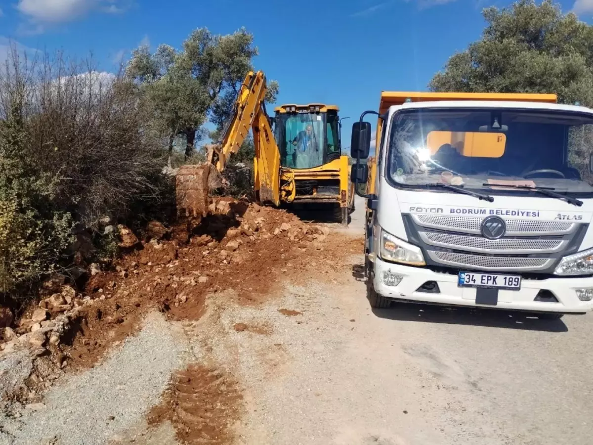 Bodrum\'da Yağmur Suyu Hattı Çalışmaları Devam Ediyor