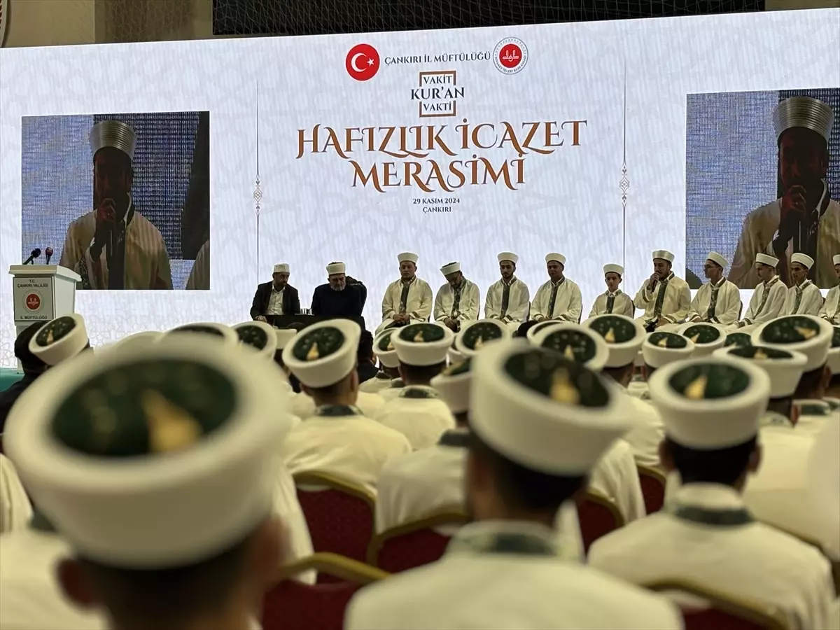 Çankırı\'da 200 Hafız için İcazet Töreni