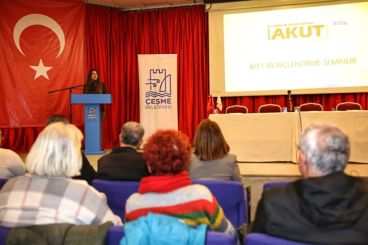 Çeşme\'de Temel Afet Bilinci Semineri Düzenlendi