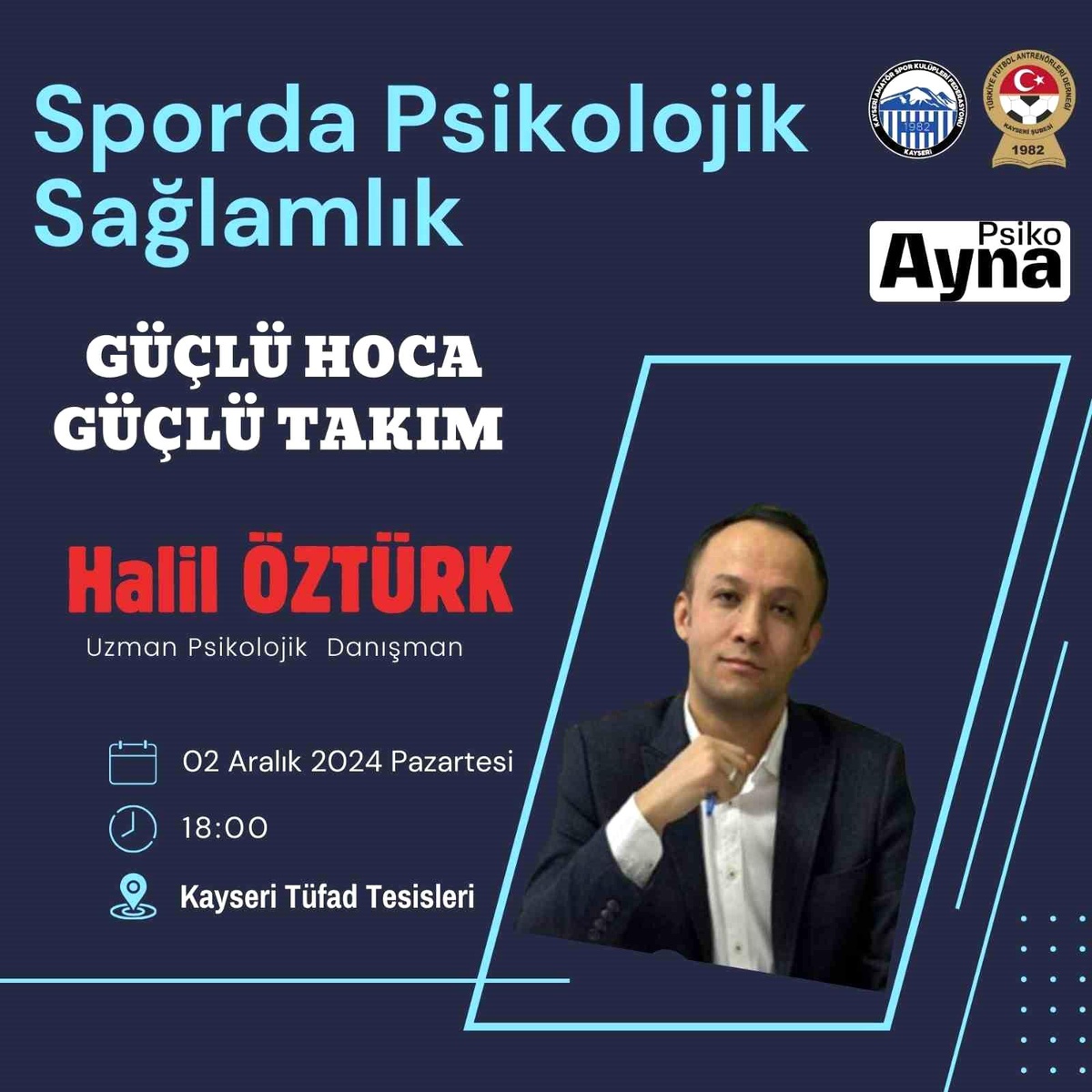 Kayseri\'de Antrenörlere Psikolojik Seminer