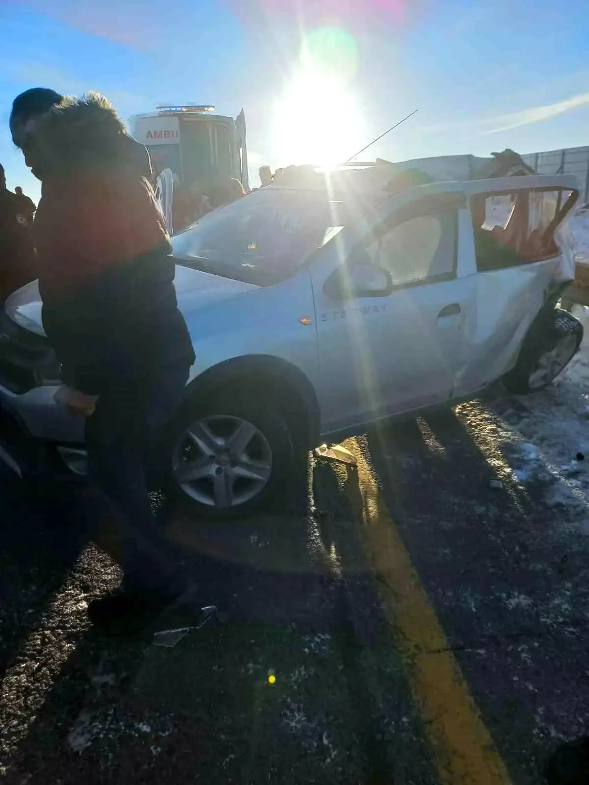 Kars\'ta Trafik Kazası: 8 Yaralı