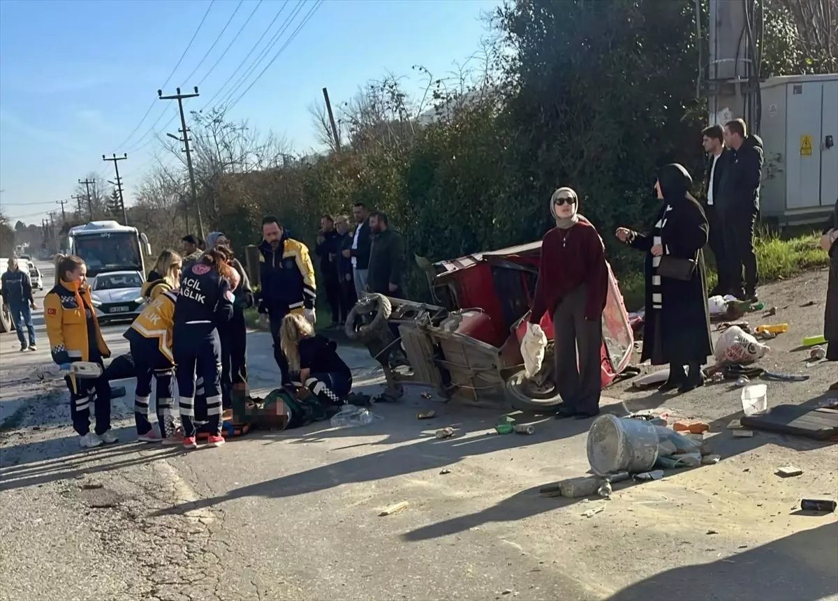 Sapanca\'da Kazada Motosiklet Sürücüsü Hayatını Kaybetti