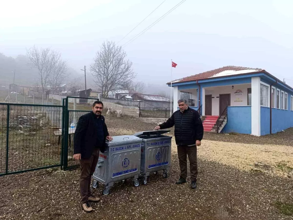 Bozüyük\'te Çöp Konteyneri Dağıtımı