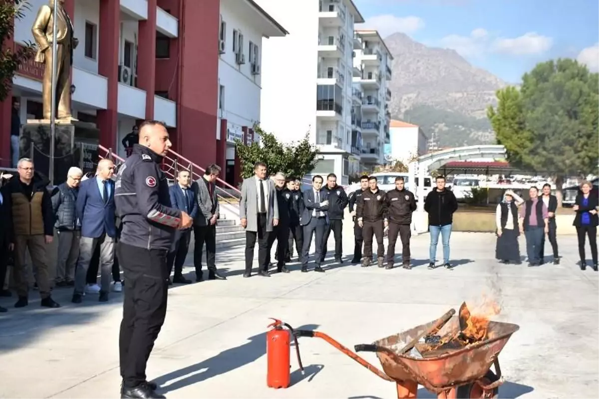 Buharkent’te Yangın Güvenliği Tatbikatı