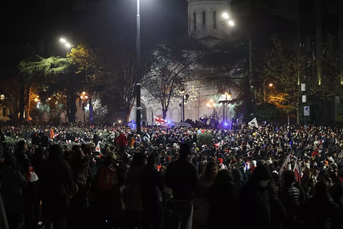 Gürcistan\'da AB Müzakereleri Protesto Ediliyor