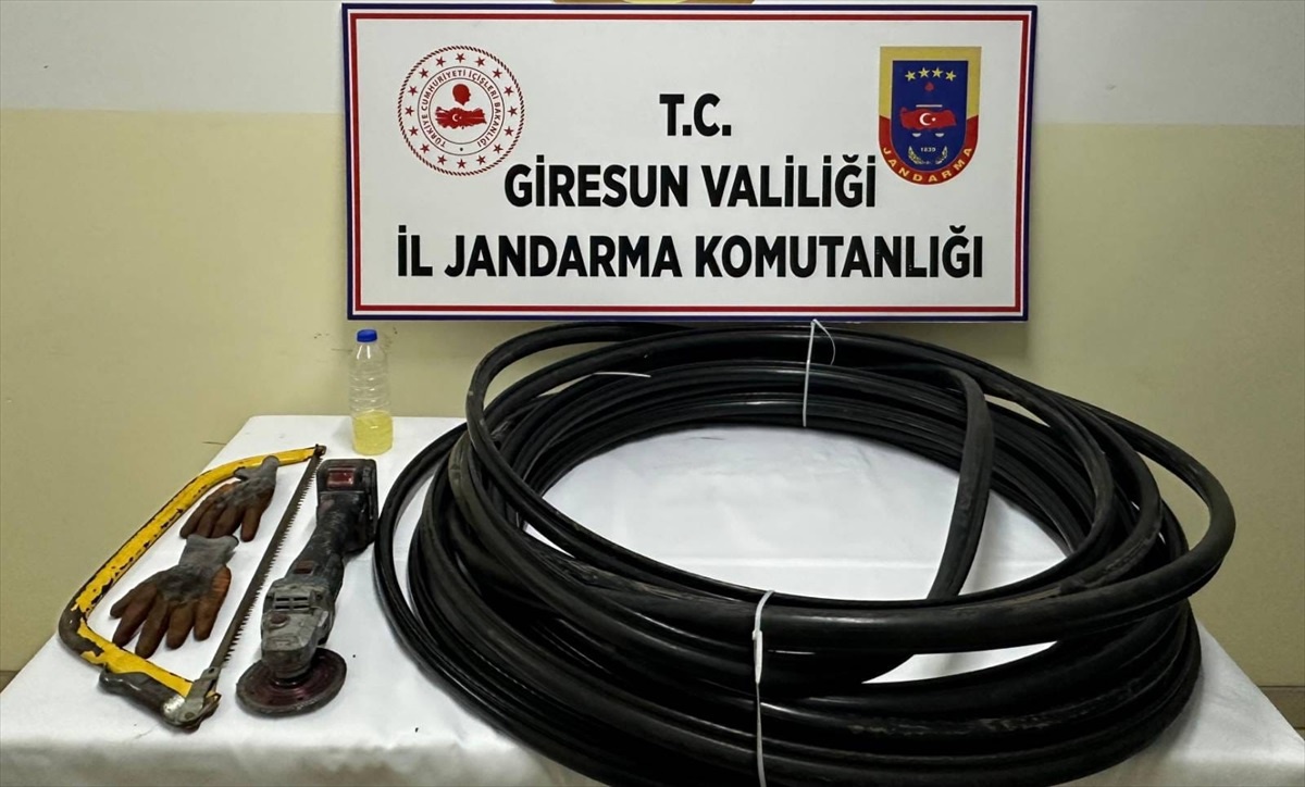 Giresun\'da Kablo Hırsızlarına Operasyon
