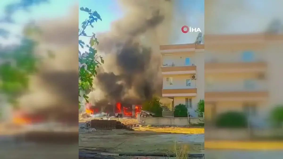 Antalya\'da Konteyner Yangını: Can Kaybı Yok