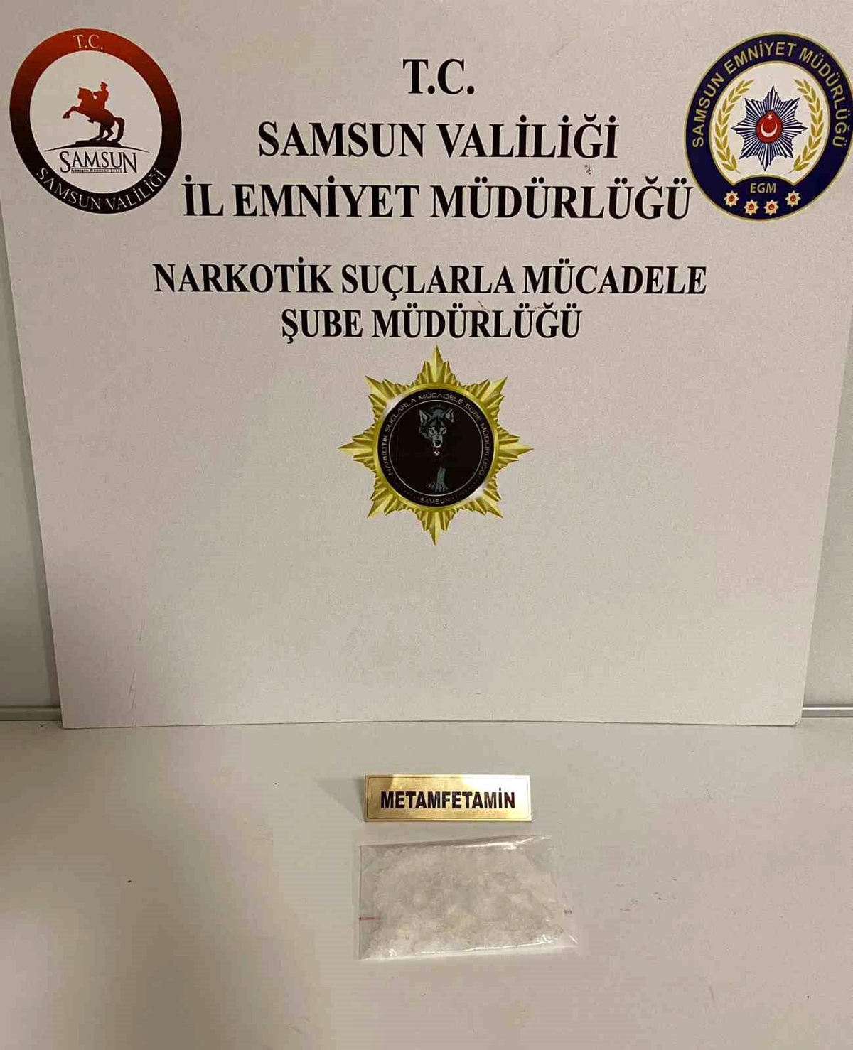 Samsun\'da 64 Gram Metamfetamin Ele Geçirildi