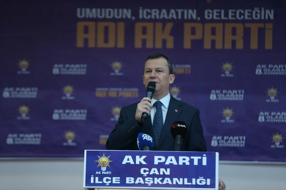 AK Parti Genel Sekreteri Fatih Şahin, Çanakkale\'de ilçe kongrelerinde konuştu Açıklaması